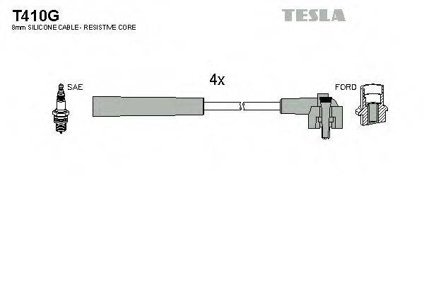 Комплект дротів запалення TESLA T410G