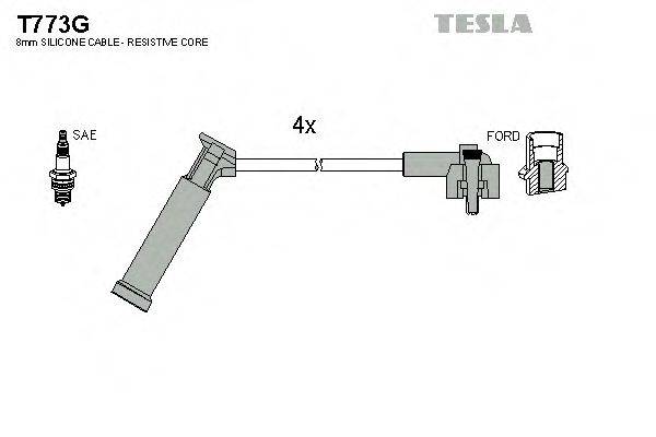 Комплект проводов зажигания TESLA T773G