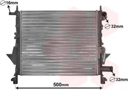 Радиатор, охлаждение двигателя VAN WEZEL 43002217