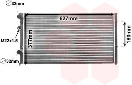Радиатор, охлаждение двигателя VAN WEZEL 58002027