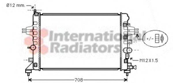 Радиатор, охлаждение двигателя VAN WEZEL 37002363