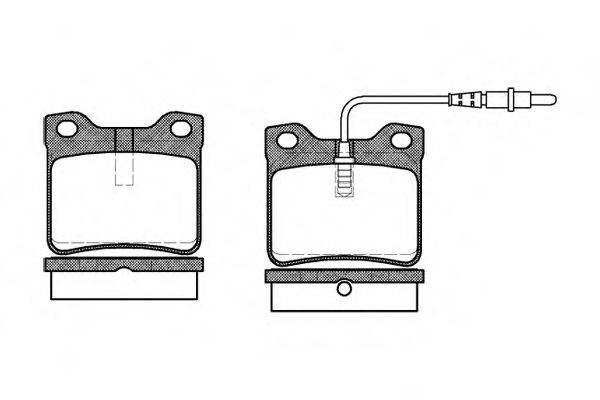 Комплект тормозных колодок, дисковый тормоз WOKING P2213.02