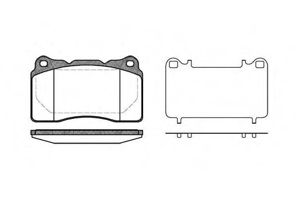 Комплект тормозных колодок, дисковый тормоз WOKING P7663.10