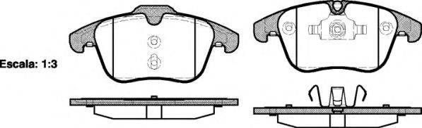 Комплект тормозных колодок, дисковый тормоз WOKING P13193.00