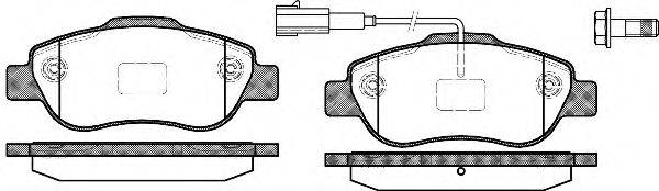 Комплект тормозных колодок, дисковый тормоз WOKING P10003.11