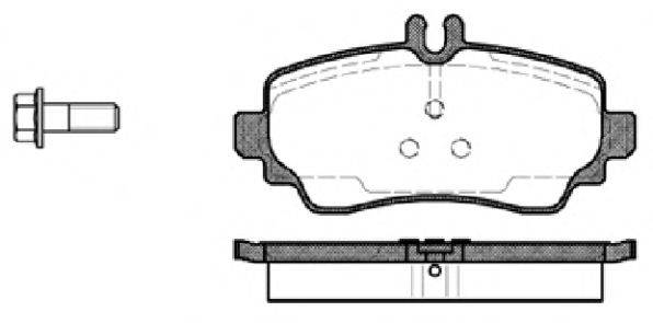 Комплект тормозных колодок, дисковый тормоз WOKING P7503.00