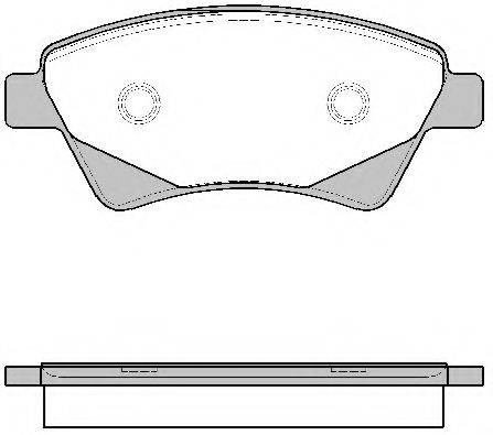 Комплект тормозных колодок, дисковый тормоз WOKING P8763.20