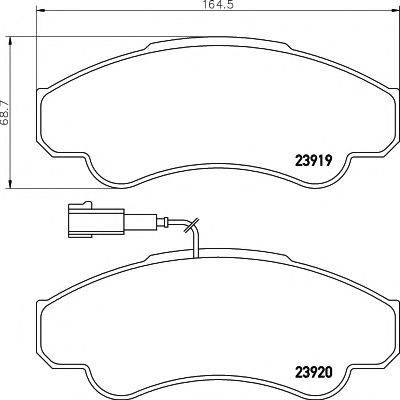 Комплект тормозных колодок, дисковый тормоз TEXTAR 2391901