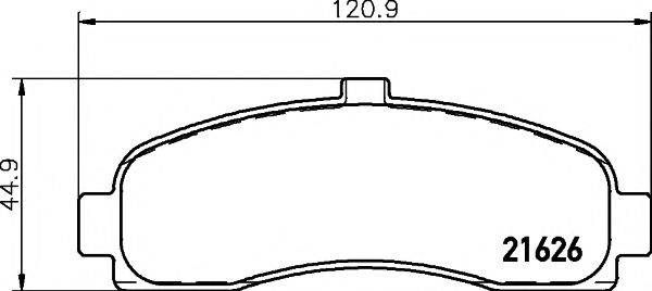 Комплект тормозных колодок, дисковый тормоз TEXTAR 2162601