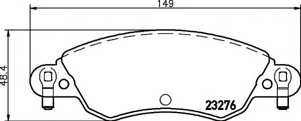Комплект тормозных колодок, дисковый тормоз TEXTAR 2327601