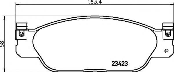 Комплект тормозных колодок, дисковый тормоз TEXTAR 2342301