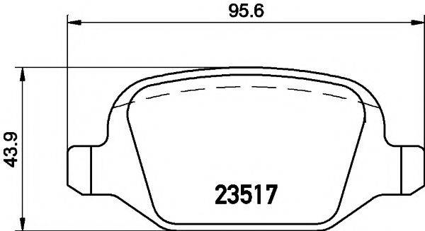 Комплект тормозных колодок, дисковый тормоз TEXTAR 2351703