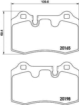 Комплект тормозных колодок, дисковый тормоз TEXTAR 2016501