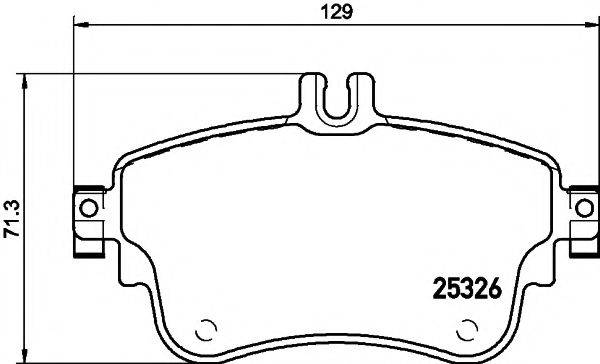 Комплект тормозных колодок, дисковый тормоз TEXTAR 2532601