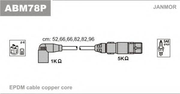 Комплект дротів запалення JANMOR ABM78P