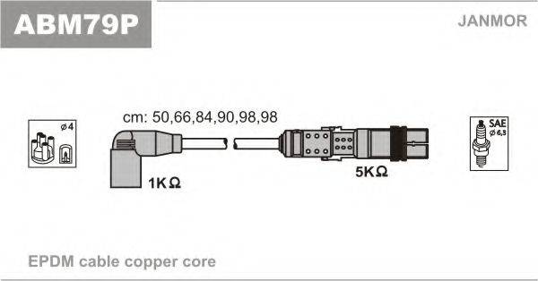 Комплект дротів запалення JANMOR ABM79P