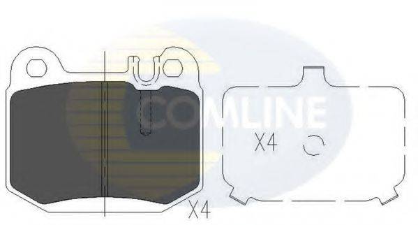 Комплект тормозных колодок, дисковый тормоз COMLINE CBP06025