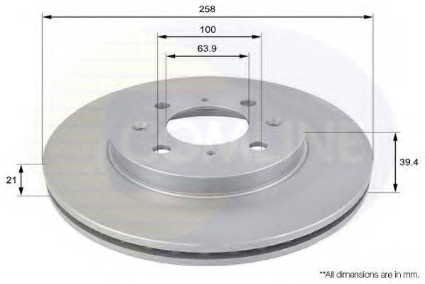 Тормозной диск COMLINE ADC0557V