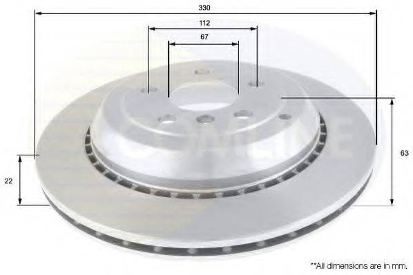 Тормозной диск COMLINE ADC1649V