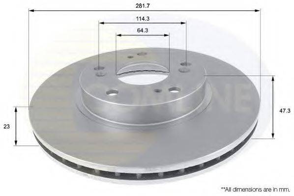 Тормозной диск COMLINE ADC0544V