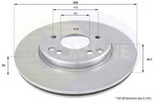 Тормозной диск COMLINE ADC1603V