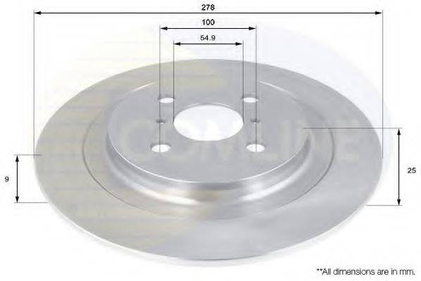 Тормозной диск COMLINE ADC01132