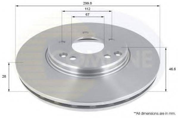 Тормозной диск COMLINE ADC1669V