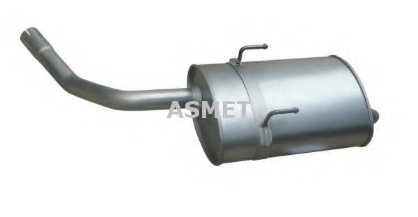 Глушитель выхлопных газов конечный ASMET 30.016