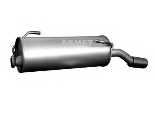 Глушник вихлопних газів кінцевий ASMET 08.062