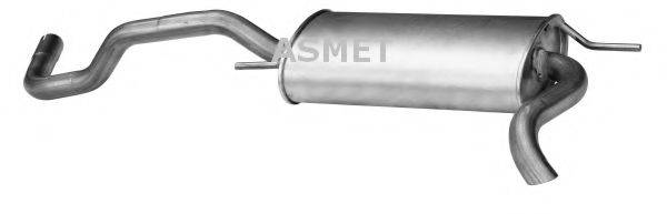 Глушитель выхлопных газов конечный ASMET 03.049