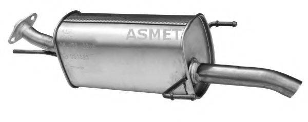 Глушник вихлопних газів кінцевий ASMET 05.173