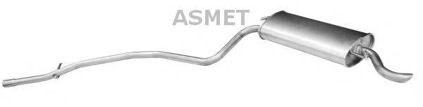 Глушник вихлопних газів кінцевий ASMET 16.022