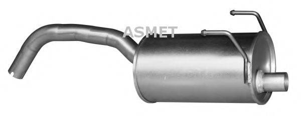 Глушитель выхлопных газов конечный ASMET 16.090