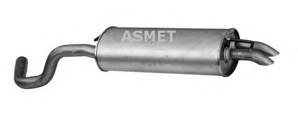 Глушник вихлопних газів кінцевий ASMET 03.089