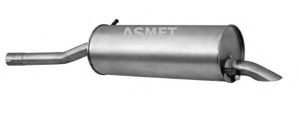Глушник вихлопних газів кінцевий ASMET 09.094