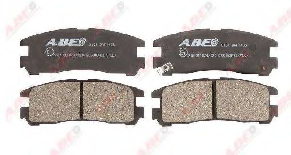 Комплект гальмівних колодок, дискове гальмо ABE C25003ABE