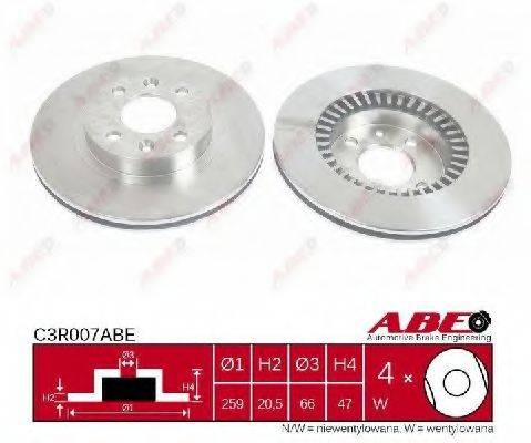 Тормозной диск ABE C3R007ABE