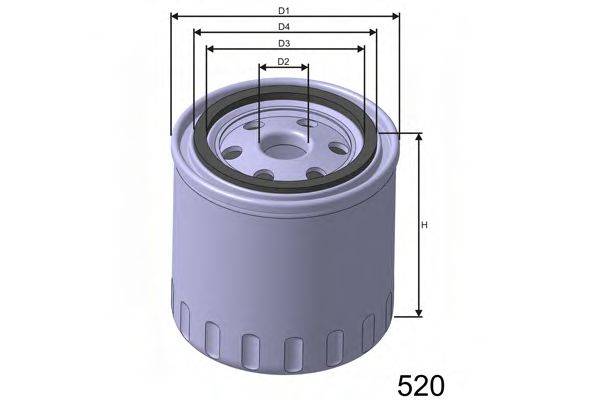 Масляний фільтр MISFAT Z106A