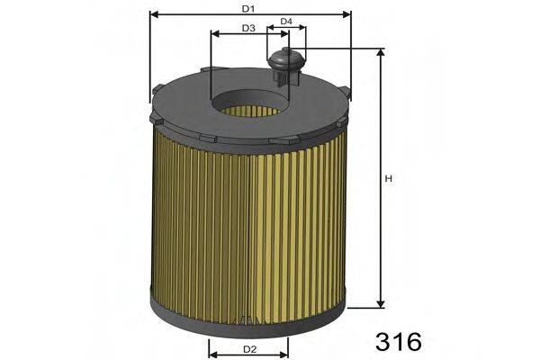 Масляный фильтр MISFAT L104