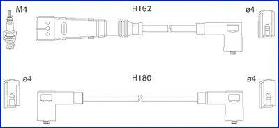 Комплект дротів запалення HITACHI 134715