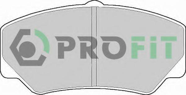 Комплект гальмівних колодок, дискове гальмо PROFIT 5000-0450