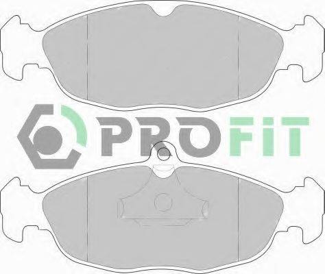Комплект гальмівних колодок, дискове гальмо PROFIT 5000-0732