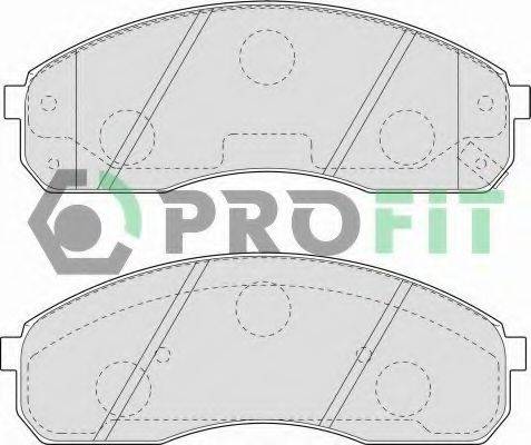 Комплект гальмівних колодок, дискове гальмо PROFIT 5000-1595
