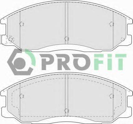 Комплект тормозных колодок, дисковый тормоз PROFIT 5000-1605