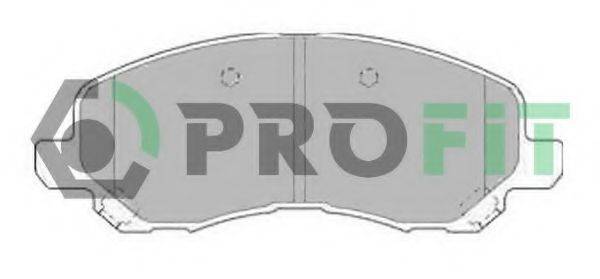 Комплект гальмівних колодок, дискове гальмо PROFIT 5000-1621