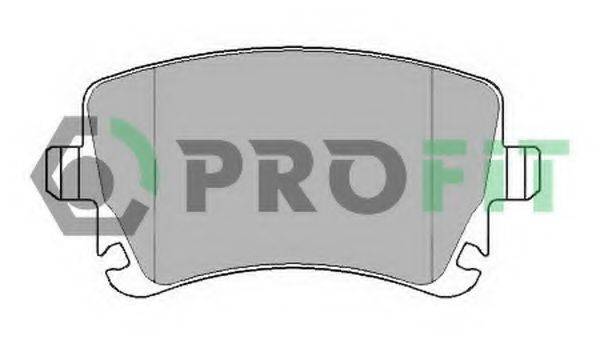 Комплект тормозных колодок, дисковый тормоз PROFIT 5000-1644