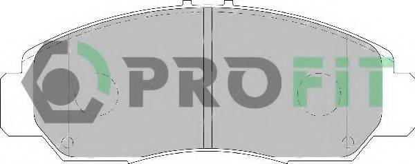 Комплект гальмівних колодок, дискове гальмо PROFIT 5000-1669