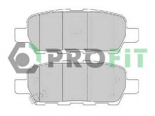 Комплект тормозных колодок, дисковый тормоз PROFIT 5000-1693