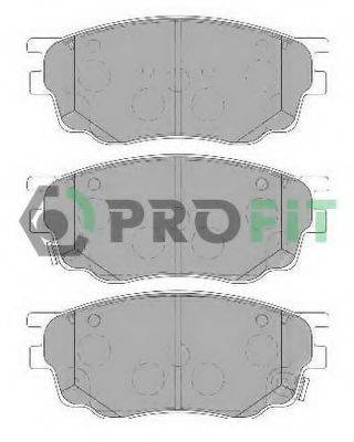 Комплект гальмівних колодок, дискове гальмо PROFIT 5000-1707
