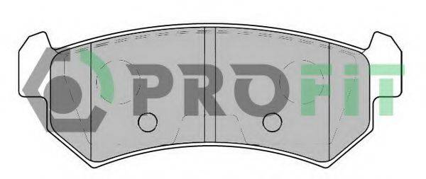 Комплект тормозных колодок, дисковый тормоз PROFIT 5000-1889